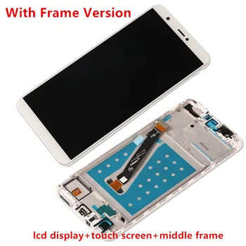 Par Huawei P Smart LCD Ekrāns Pārbaudīta AAA Lcd Displejs+Touch Screen Nomaiņa ar Rāmi Par Huawei P Smart 2018 5.65