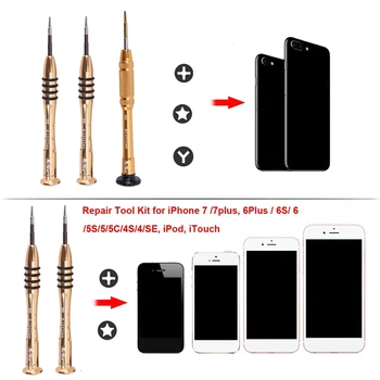 14PCS Mobilo Telefonu Remonta Rīku Komplekts Atvēršanas Instruments, Skrūvgriežu Komplekts iPhone X 8 7 6S 6, Plus Rokas Instrumentu Komplekts
