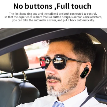 Bezvadu austiņas Bluetooth earbuds smart skatīties ar mikrofonu Aproce touch screen Skābekļa Skatīties Band Mūzika Brīvroku