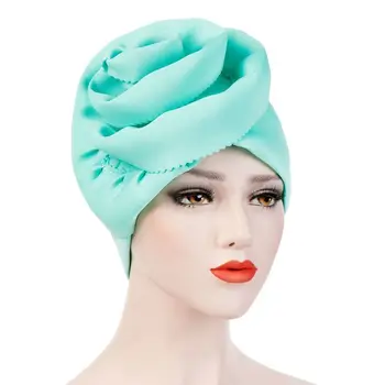 Helisopus Musulmaņu Sievietes Cieta Liels Elastīgs Turban Cepures Elegants Puse Galvas Vāka Wrap Vēža, Chemo Beanies Klp Matu Aksesuāri