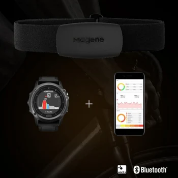 Fitnesa Sirds ritma Monitors Dual Režīmā ANT+ & Bluetooth Riteņbraukšana Darbojas Sirds ritma Sensoru Ar Regulējamu Krūšu Siksnu