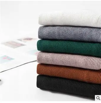 Rudens Ziemas augstu uzrullētu apkakli Puloveri, Džemperi Primer krekls ar garām piedurknēm ar Īsām korejas Slim-fit cieši džemperis
