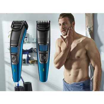 Profesionālais trimmeris Mazgājams matu clipper frizētava instruments, ar zemu trokšņa uzlādējams skuveklis haircutting mašīna regulēšana 0-10mm