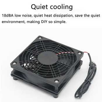 DIY Dzesēšanas Ventilatoru DC5V USB Strāvas Silent Fan Cooler par Maršrutētāju TV Kastē Radiatoru Vairumtirdzniecības Dropshipping