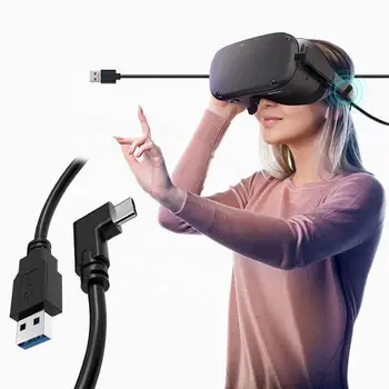 Par Oculus Quest 2 USB A līdz C Kabeli USB Tips C C Kabeli VR Brilles Lādētāja Kabeli Datu Pārsūtīšanas 3/4/5 Metru VR Piederumi