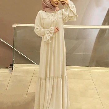 Abaya Dubaija 2020. Gadam Elegants Kaftan Black Musulmaņu Tērpu Kleita Caftan Islāma Apģērba Modes Bangladeša Ilgi Hijab Vakara Kleita