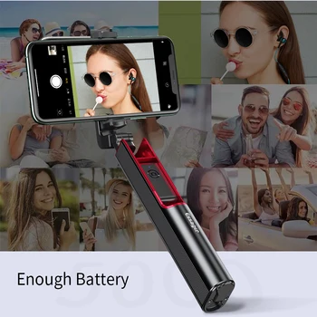 Essager Bluetooth Selfie Nūju Statīvs iPhone Xiaomi Portable Self Selfiestick Mobilo Tālruni Android Mini Statīvs Monopod