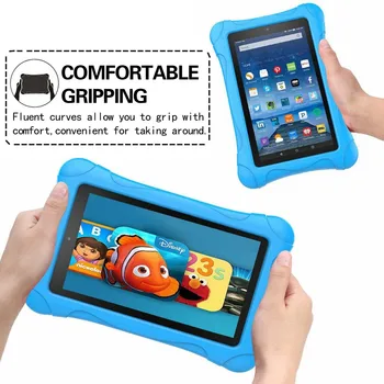 Tablete Gadījumā Amazon Fire 7(5/7/9. Gen )-Bērniem Drošas Triecienizturīgs Tablete Gadījumā 7 Collu EVA Putu Multicolor Multfilmu Sērijas Modeli