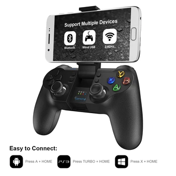 GameSir T1s Bluetooth Bezvadu Gamepad Mobilās Spēles Kontrolieris Dual Bezvadu Savienojums PUBG Call of Duty Android DATORA Kursorsviru