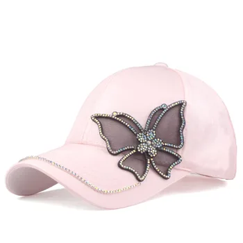 [YARBUU] 2019 Jaunu Modes Black Butterfly Beisbola cepure Meitenēm un sievietēm Snapback Hip Hop Saules Cepure augstas kvalitātes rhinestone casquett