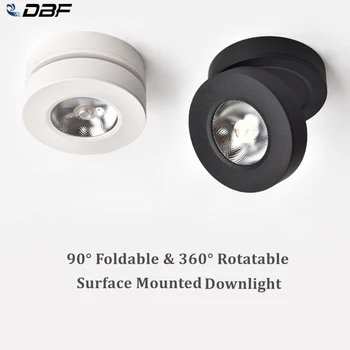 [DBF]Leņķis Regulējams LED Virsmas Montēta Downlight 360 Grādu Grozāms 3W 5W 7W Griestu Spot Gaismas 3000K/4000/6000K 220V