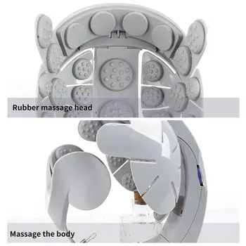 Elektriskā Galvas Masieris Galvas Sāpes Samazināšanas Ierīce Vadītājs Spa Massager, lai Stimulētu Matu Augšanu Stresu Atbrīvošanas Pilna Ķermeņa Masāža