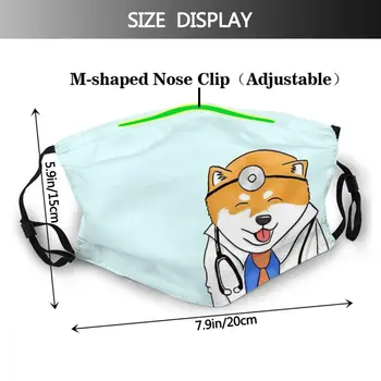 Shiba Masque Aizsardzības Cute Anime Shiba Inu Suns Adulte Sejas Maska Ar Filtru