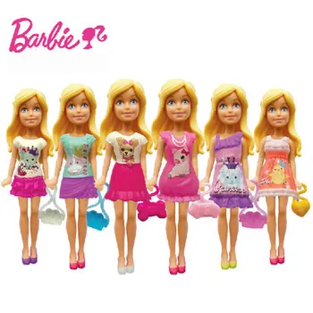1 gab. Mini Barbie Lelle Zodiaka Dzimšanas diena Sērijas Barbies Bērnu Rotaļlietas Ar Kleitu Drēbes Meitenēm Dzimšanas dienas Dāvanu CMY78