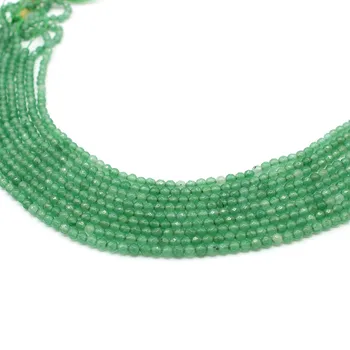 Dabas Slīpētas Zaļā Aventurine krellītēm Izgatavots Zaudēt Krelles Rotaslietas Pieņemšanas DIY Auss, Kniedes, Aproču Pick Izmērs 6mm