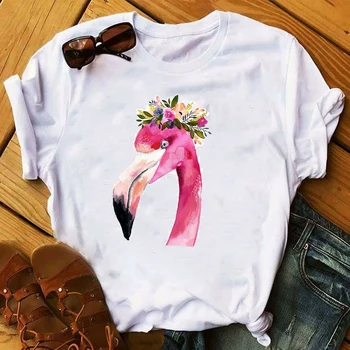 Sieviešu 2020. gadam Pavasara Vasaras Kalnu Ceļa Fox Apģērba Izdrukāt Lady Sieviešu Top Dāmas Grafiskais Sieviešu T Kreklu, T-krekli, t-veida T-Krekls
