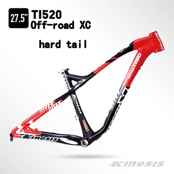 Kinesis TI520 XC apvidus cietā rāmja kalnu rāmis 27.5/650B alumīnija sakausējuma cietā rāmja stobra ass, priekšējā dakša kalnu bike2020