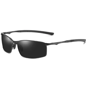 Brand Classic Polarizētās Saulesbrilles Vīriešiem UV400 Vīriešu Braukšanas Saules Brilles Kvadrātveida Metāla Sunglass Toņos gafas de sol hombre