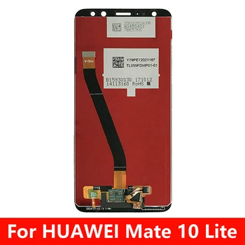 Par Huawei Mate 10 Lite LCD+Touch Screen Digitizer Ekrāna Stikla Paneļu Montāža+kadru Nomaiņa Huawei Mate 10 Lite