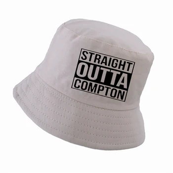 Straight Outta Compton NWA Kalifornijas GOTHIC Eazy E NWA Dr. Dre hip hop spaiņa cepuri, Vīriešu, sieviešu Kokvilnas Vasaras panamas zvejnieks cepure