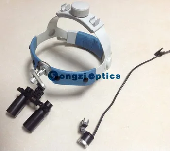 Augstas Kvalitātes (5X 6X pēc Izvēles) Galvas Binokļu Medicīnas Zobārstniecības Ķirurģiskie Lupas ar LED Lukturu