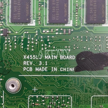 X455LJ mātesplati Par Asus X455L X455LJ X455LB X455LD A455L F455L K455L X454L Klēpjdatoru mainboard 4G RAm Gt920M I3-5005U CPU