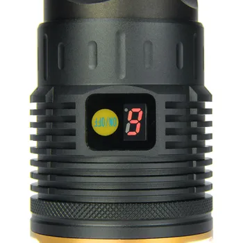 4 Krāsas Supwildfire 55000LM 18 x XML T6 LED Power Režīmā Ciparu Displejs Lukturīti Ūdensizturīgs Lādējams Medību #5J22