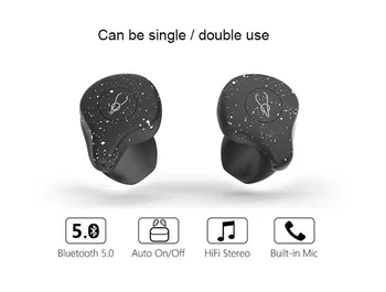 Jaunu Sabbat X12 Ultra Qualcomm TWS Bezvadu Bluetooth 5.0 Austiņas Sporta HiFi Stereo Earbuds Atbalsta bezvadu lādētājs austiņas