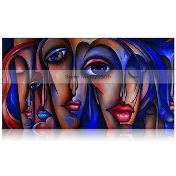 Roku apgleznoti Textur eļļas glezna abstraktā Audekls gleznošanai Slavenā mākslinieka Pikaso Gernika mākslas ainu apdare, krāsošana