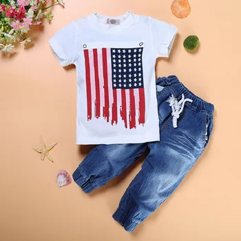3Piece/2-7Years/Pavasara Vasaras Apģērbs, Zīdaiņu Zēnu Apģērbu Komplekti Gadījuma Modes Kokvilnas T-krekls+Bikses Bērniem, Drēbes BC1321-1