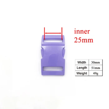 Mazumtirdzniecības(metāla sprādzi+pielāgot sprādzes+D zvanīt+metāla suns saliekamos) spray krāsa violeta aksesuārs 25mm pinumu DIY kaklasiksna komplekts