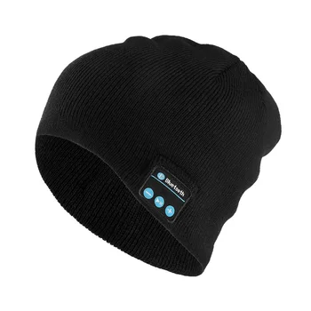Karstā Pārdošanas Bluetooth Mūzikas Austiņas Beanie Iebūvēts Stereo Skaļrunis Adīta Cepure Vīriešiem, Sievietēm, kas Darbojas Klp Āra Sporta-B5