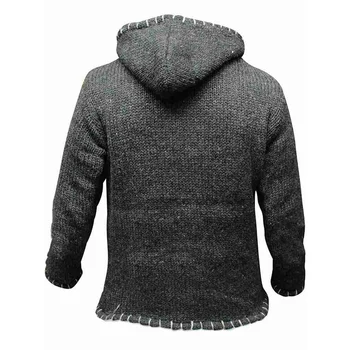 Modes High street jūra foršs džemperis vīriešiem Hip hop Līmēšana Kapuces džemperis Vīriešiem Sweatercoat Streetwear vīriešu džemperis adīšanas