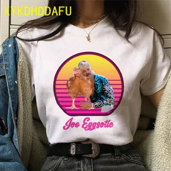 Joe Eksotisko T Krekls Sievietēm Grunge Tiger King T Smieklīgi Streetwear Estētisko Sieviešu Vasaras T-krekls Gadījuma Top Tee Femme Drēbes