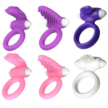 3 Veidu Dzimumlocekļa kavēšanās gredzenu Vibrators vīriešiem Gailis seksa gredzens Pirksta Vibrators seksa rotaļlietas sievietei Klitora Anillo vibrador Pāris rotaļlietas