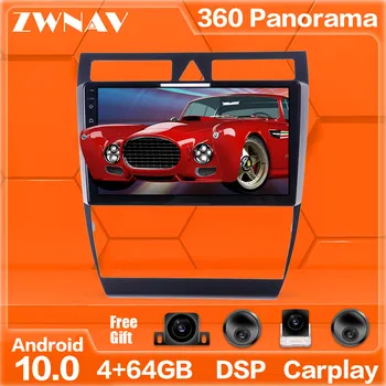 360 Kameras Android 10.0 sistēmas, Auto Multimediju Atskaņotājs, Audi A6 1997. - 2004. g GPS Navi Radio stereo IPS skārienjutīgais ekrāns, galvas vienības