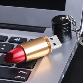 Biyetimi USB Flash Drive 64GB, 32GB Pen Drive 16GB 8GB Reālo Spēju Lūpu formas usb Memory Stick dāvanu