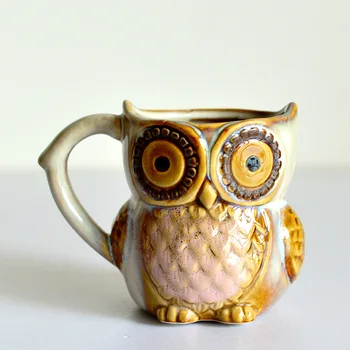 Cute Pūce 300ml Krūzes Karikatūra Kafijas Krūze Keramikas 3D Dzīvnieku Piena Tējas Tases Brokastis Rīta Kafijas Krūze Savākšanas Piliens Kuģniecība