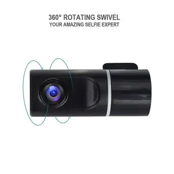 Mini Auto DVR Auto Reģistrators ADAS funkcijas 170 Grādu Dash Cam Automašīnas, Kravas automašīnas Braukšanas Ieraksti Dash Fotokameras Videokameras Nakts Redzamības 360°