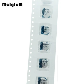 MCIGICM 500pcs 1000UF 6.3 V 8mm*10.2 mm SMD Alumīnija elektrolītisko kondensatoru