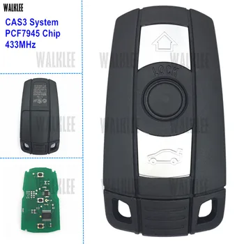 WALKLEE Auto Tālvadības Smart Auto Atslēgu darbu par BMW CAS3 Keyless Ieceļošanas Sistēma, 433MHz PCF7945 Čipu Durvis Atvērtas/Vadības Bloķēšana