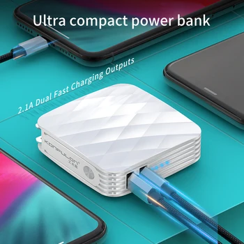 2.1 Fast Charger & Power Bank 5000 mah Jauda Banka Ar MUMS, AK ES Kontaktdakšu Sienas Lādētāju Dual USB Strāvas Banka Iphone12