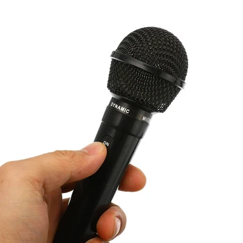 Universālā 3,5 mm Vadu Mikrofons Noderīgu Sabiedrisko Raidītāju KTV Karaoke Ieraksts Melnā un Sudraba