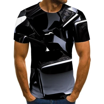 Vasarā jauno anime vīriešu T-krekls 3D modes īss piedurknēm krekls iela apaļu kakla T-krekls gadījuma T-krekls