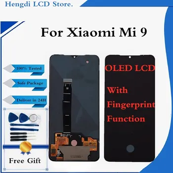 LCD Xiaomi 9 MI9 MI 9 LCD Displejs, Touch Screen Digitizer Montāža Xiaomi Mi9 Mi 9 LCD Ekrāna Nomaiņa