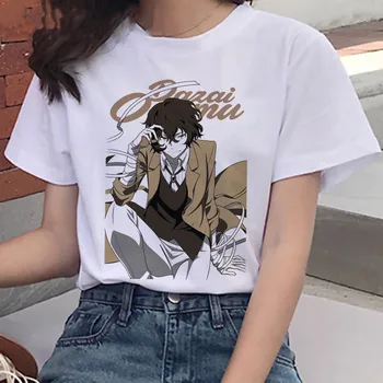 Smieklīgi Bungou Klaiņojoši Suņi T Krekls Sievietēm Harajuku Kawaii T-krekls Cute Anime Tshirt Vasaras Topi grafiskais Tee Chuuya Nakahara