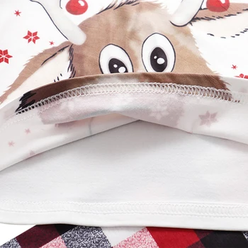 Imcute Ziemassvētku Ģimenes Saskaņošanas Pidžamu Karikatūra Aļņu, Ziemeļbriežu Iespiesti Pleds Pieaugušo Bērnu Ģimenes Sleepwear Pj ir Iestatīts Ziemassvētki Apģērbu Komplekts
