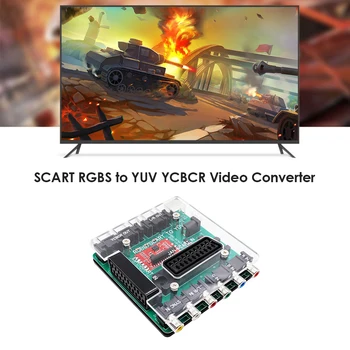 YCBCR, Rūtiņu Mājsaimniecības Video Converter SCART RGBS, lai YUV Datoru Drošības Daļas Dreamcast Sega Retro Konsoles