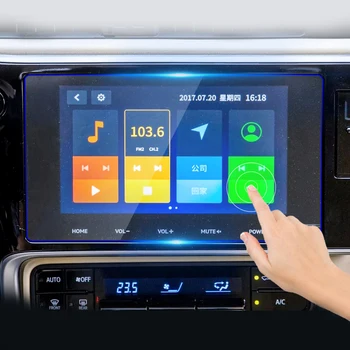 Toyota Corolla 2017 2018 Rūdīts Stikls Automašīnas Navigācijas Screen Protector LCD Touch Ekrānu plēves Pret Skrāpējumiem