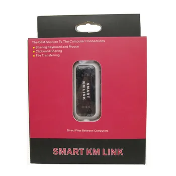 USB Smart KM saite 2 Ports, DATORA uz Datoru, Datu Sinhronizācijas Link Adapteri Koplietošanas Tastatūras/Peles Clipboad Failu Pārsūtīšana Uz pc, Bezmaksas Piegāde